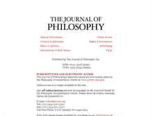 Tablet Screenshot of journalofphilosophy.org